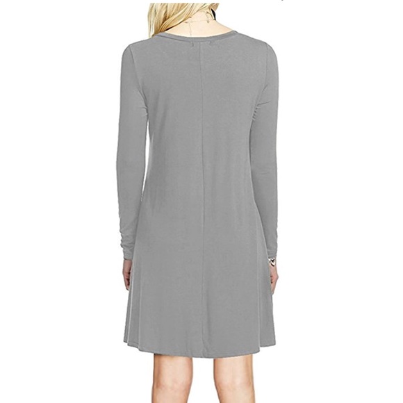 Gray Boyfriend Loose Tunic T-Shirt - Picture 4 of 4